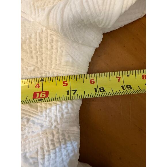 Free People Women's Violet Mini Dress Babydoll White Size Large NEW - Picture 9 of 10